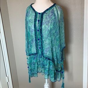 NWT Poupette St Barth Poncho Dress OS